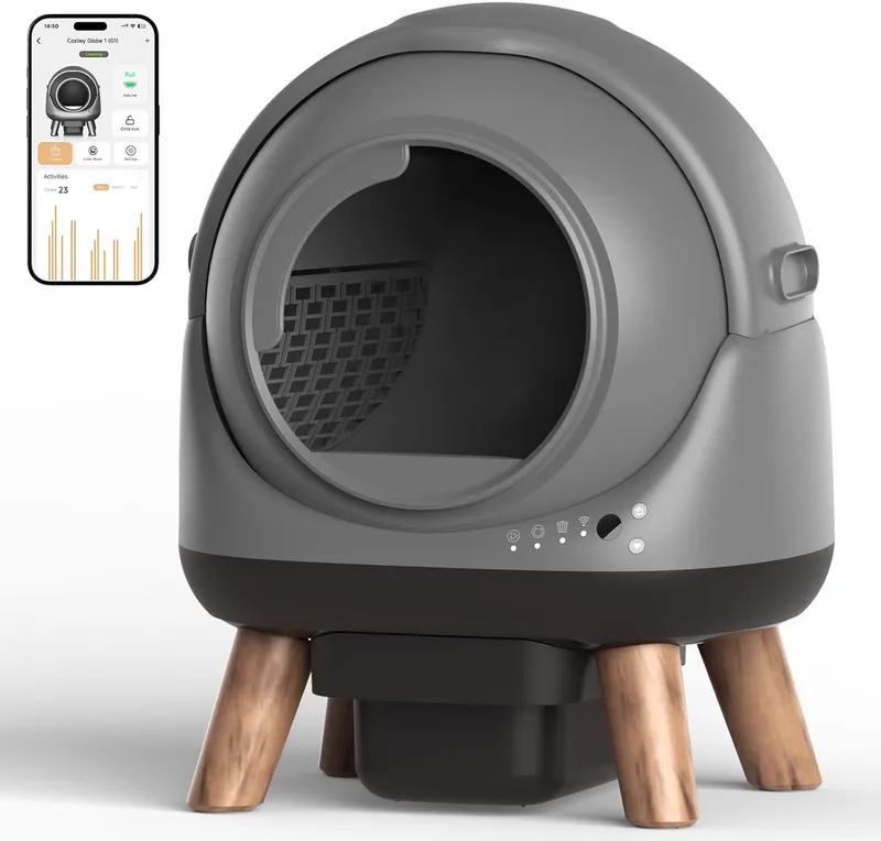 Coziley Self Cleaning Litter Box for Multiple Cats